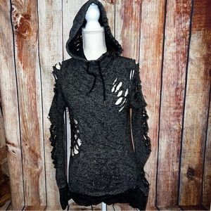 Gilded Intent Distressed Hoodie women’s size Small